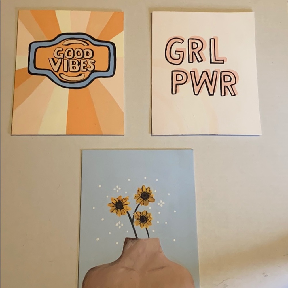 Custom painted Wall art